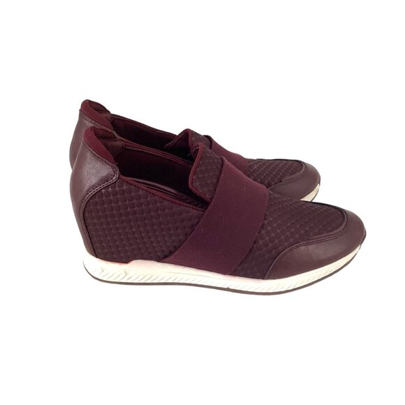 Cliff Wedge Sneakers by Baretraps Jamese Maroon Choose your size 9 - Picture 2 of 7